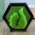 Rhombus Hexagonal Handprint Magic Pin Painting DIY Children's Educational Toys Variety Pin Painting 3D Clone Hand Mold Large