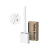 Removable TPR Bruch Head Toilet Brush Wall-Mounted No Dead Angle with Base Toilet Cleaning Silicone Toilet Brush