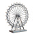 European-Style Retro Building Model Rotating Happy Ferris Wheel Decoration Creative Home Gift Metal Decoration Small Size