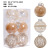 Cross-Border New Christmas Decorations Transparent Pet Twine Christmas Ball Set Christmas Tree Ornament Ball