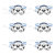 2022 Qatar World Cup Paper Glasses Photo Props Football Party (Ball Game) Fan Supplies Glasses