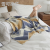 Blanket Thickened Nordic Class a Velvet Bedroom Knitted Geometric Pattern Blanket Sofa Cover 120 * 150cm