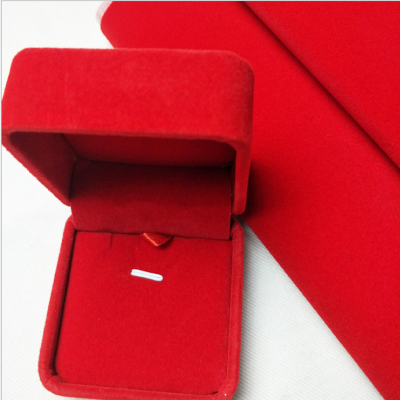 Spot Red Long Wool Flocking Cloth Spunlace Bottom Flocking Cloth Hot Sale Applicable to All Kinds of Jewelry Boxes Jewelry Box