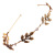 HANSUN Vintage Electroplated Leaf Crystal Headband Leaf Headband Alloy Hairpin Five Leaves Mori Girl Hair Accessories