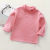 Children's Long-Sleeved Bottoming Shirt Fall and Winter Inner Wear Girls' High Collar Dralon Solid Color Top Autumn Clothes New Children's Clothing Wholesale