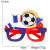 2022 Qatar World Cup Glasses Decoration Photo Props Football World Cup (Ball Game) Fan Supplies Party Glasses