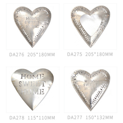 Christmas Peach Heart Metal Stamping Love Heart Home Sweet Home Sweet Home English Pendant Accessories