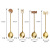 New 304 Stainless Steel Dessert Spoon Cute Cartoon Biscuits Household Ice-Cream Spoon Stirring Coffee Spoon Factory Wholesale