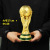 2022 Qatar World Cup Trophy Model Football Peripheral Game (Ball Game) Fan Supplies World Cup Souvenir Ornaments