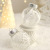 Cross-Border New Christmas Decorations Silver White Boutique Pet Painted Christmas Ball Set Christmas Tree Ornament Ball