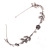 HANSUN Vintage Electroplated Leaf Crystal Headband Leaf Headband Alloy Hairpin Five Leaves Mori Girl Hair Accessories