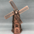 Mediterranean Architecture Model Vintage Metal Crafts Domestic Ornaments Desk Dutch Windmill Large
