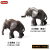 Mini Small Animal Model Tiger Lion Elephant Panda Poultry Chicken Duck Goose Swine and Sheep Dog Simulation Wild Moving