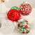 Cross-Border New Christmas Decorations Red Green White Boutique Pet Painted Christmas Ball Set Christmas Tree Ornament Ball