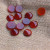 Factory Direct Sales Red Agate Ring Gem round Flat Bottom Inlaid Patch DIY Rings Pendants Stud Ornament