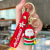 Cute Cartoon Key Button Christmas Snowman Key Chain Automobile Hanging Ornament Schoolbag Hanging Ornaments Small Gift Wholesale