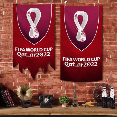 2022 Qatar World Cup Flag Football Bunting Bar Decoration Hanging Flags Fans Commemorative Supplies Flag Spot