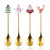 Stainless Steel Christmas Dessert Spoon Fork Creative Cartoon Cute Afternoon Tea Coffee Spoon Fork Spoon Factory Wholesale Spot