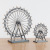 European-Style Retro Building Model Rotating Happy Ferris Wheel Decoration Creative Home Gift Metal Decoration Large