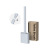 Removable TPR Bruch Head Toilet Brush Wall-Mounted No Dead Angle with Base Toilet Cleaning Silicone Toilet Brush