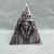 Decorative Desk Gift Egyptian Pyramid Model Wrought Iron Table Landmark Building Model Decoration Crafts Coin Bank