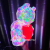 yj Colorful Bear Art Gallery Glowing Props Romantic Couple Gift Ornamental Festoon Lamp Decoration yj彩色熊艺术馆发光的道具浪漫的夫妇礼物装