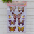 GLA Bronzing Butterfly Vase Layer Stickers Three-Dimensional Stickers Wall Sticker Decorative Sticker