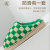 Autumn and Winter Cotton Slippers Women's Spring Warm Non-Slip Wear-Resistant Cotton Slippers Men's Checkerboard Plush Couple Cotton Slippers Wholesale