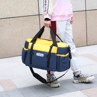 Direct Supply Gymnastic Valise Men's and Women's Duffel Fitness Yoga Waterproof Short-Distance Travel Student School Pocket Can Be Sent on Behalf