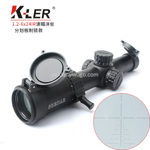 1.2-6x24ir HD Short Anti-Seismic Speed Aiming Ten-Line Density Reticle Fast Telescopic Sight