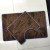 Toilet Mat Two-Piece Set Bathroom Mat Door Mat Non-Slip TPR Loop Velvet Foot Mat Covered Edge Plain Color Mat