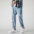 [One Piece Dropshipping] 2022 Summer Autumn New Style Ripped Leisure Jeans Men's Ankle Length Pants Fashion Brand Width