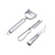 Factory Direct Sales Stainless Steel Peeler Smiley Face Peeler Three-Piece Set Scraping Duck Hair Removal Tool Running Potato Fruit Knife