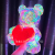 yj Colorful Bear Art Gallery Glowing Props Romantic Couple Gift Ornamental Festoon Lamp Decoration yj彩色熊艺术馆发光的道具浪漫的夫妇礼物装