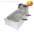 Commercial Electric Fryer Single/Double Cylinder Deep Frying Pan Fryer Stall French Fries Machine Fryer