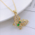 European and American Ornament Niche Design Butterfly Clavicle Chain Trendy Korean Style Zircon Pendant Smart Light Luxury Necklace for Women