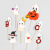 Halloween Cake Decoration Cartoon Cute Pumpkin White Ghost Cake Inserting Card Halloween Birthday Cake Insertion Cake Inserting Card