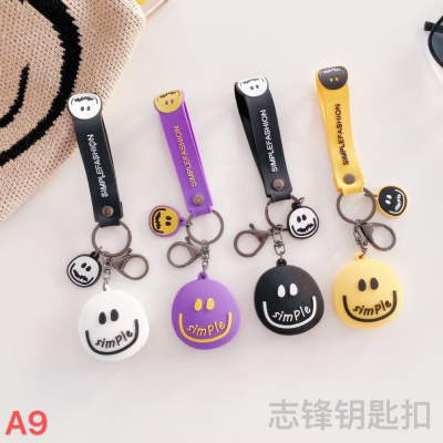 Cartoon PVC Soft Rubber Popular Keychain Handbag Pendant Smiley Jersey Unicorn Pretty Girl One Piece Conan