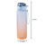 Large Capacity 1000ml Sports Gradient Color Frosted Water Bottle Plastic Water Cup Portable Space Cup High Color Fitness Cup