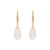 Xiaohongshu Same Style Chinese Style Classical Cheongsam Earrings 925 Silver Needle Natural Water Drop Chalcedony Agate Earrings Earrings