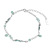 A1002 Korean Style Turquoise Anklet for Girls High Sense S925 Sterling Silver Enamel Drip Glazed Foot Ornaments Student