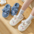 2022 Cotton Slippers Women's Autumn and Winter Plush Cartoon Home Indoor Non-Slip Soft Bottom Heel-Wrapped Wool Slippers