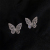 Fashion Super Fairy Zircon Elegant Butterfly Elegant Earrings 2022 Trendy Frosty Style Stud Earrings Earrings for Women Factory Direct Sales