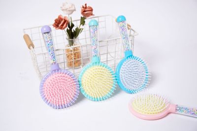 Factory Direct Sales Macaron Bubble Bead Children's Printing Airbag Massage Comb