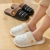 Removable Couple Cotton Slippers Women's Outdoor Warm Indoor Home Thick Bottom Plush Confinement Cotton Slippers