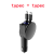 Three-in-One Two-Wire Retractable Car Charger 60W Super Fast Charge Multi-Function USB Car Mobile Phone Charger