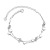 S925 Sterling Silver round Beads Bracelet Women's Korean-Style Simple Five-Pointed Star Double-Layer All Match Fresh Personality XINGX Anklet