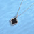 Women's Korean-Style Agate Clover Necklace S925 Sterling Silver Simple Temperament Clavicle Chain All-Matching Pendant Ornaments