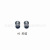 Qianyi 316L Stainless Steel Acrylic Epoxy Barbell Stud Earrings Punk Men Piercing Jewelry Hypoallergenic
