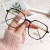 2022 New TR Anti-Blue Light Glasses Female Korean Fashionable Plain Instafamous Glasses Frame Glasses Frame with Myopia Glasses Option Wholesale